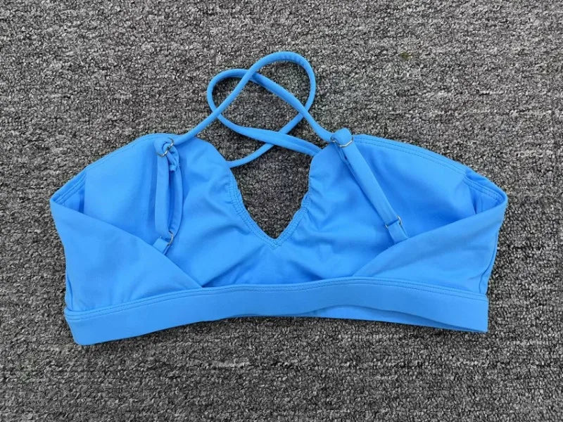 Women's Yoga Bra - Running Cross Back Breathable Naked Feel Sports Fitness Bra  for Yoga Running Gym Top
