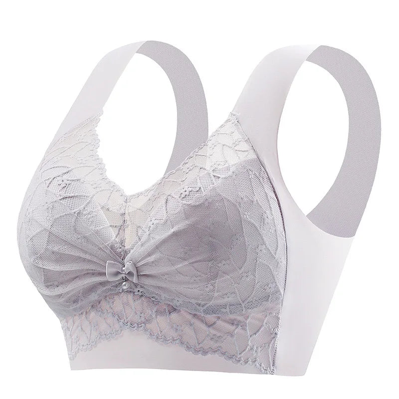 Beautiful Back Bra For Women, Fixed Cup, Adjustable, Seamless Push-up, Secondary Breasts, Anti-sagging, Lace Vest Bra