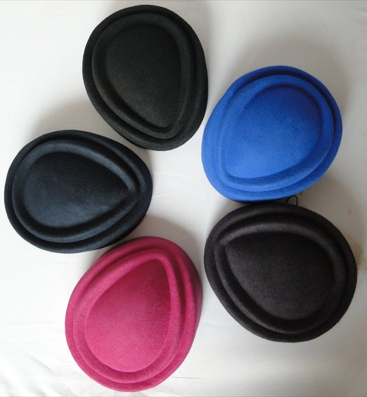Wool Felt Beret Hats for Women Stewardess Boat Hat with Slot Black Red Blue Casher Elegant Fashion Spring Summer Caps
