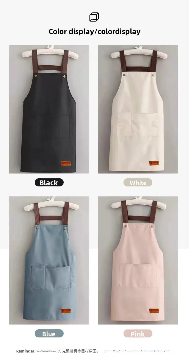 Kitchen Waterproof And Oil-resistant Apron, Work Uniform For Both Men And Women In The Catering Industry, Customizable Logo Prin
