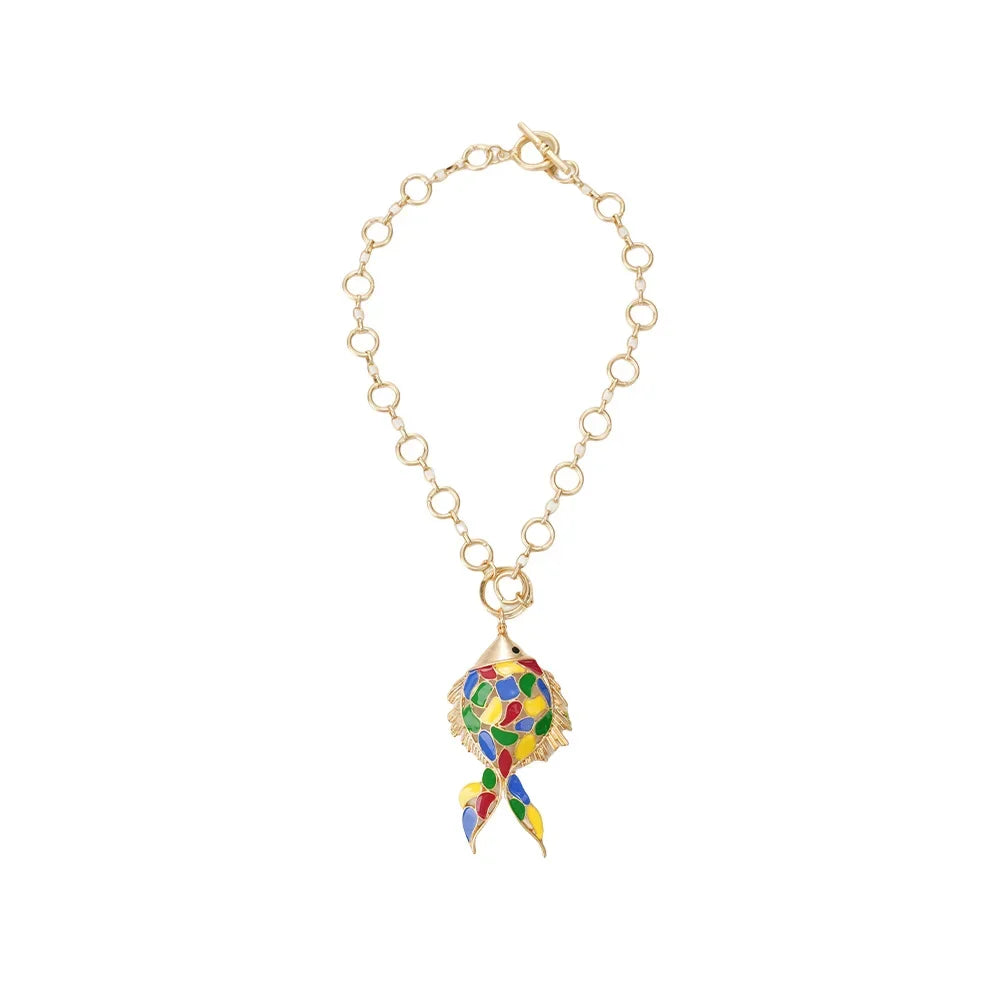 Necklace Fish pendant Aesthetics Jewelry Birthday Present Stainless Steel Charm Chain Beautiful accessories