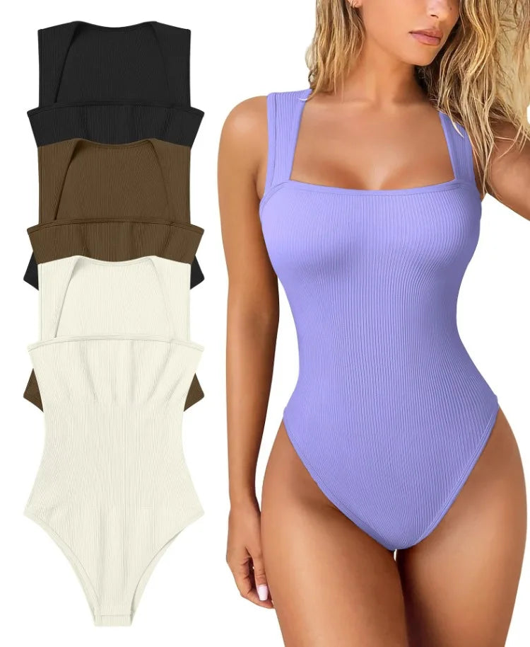 Women's Sexy Sleeveless Jumpsuit With Slimming High Elasticity Abdominal Compression Hip Lifting Slim Fit Jumpsuit Bodysuit