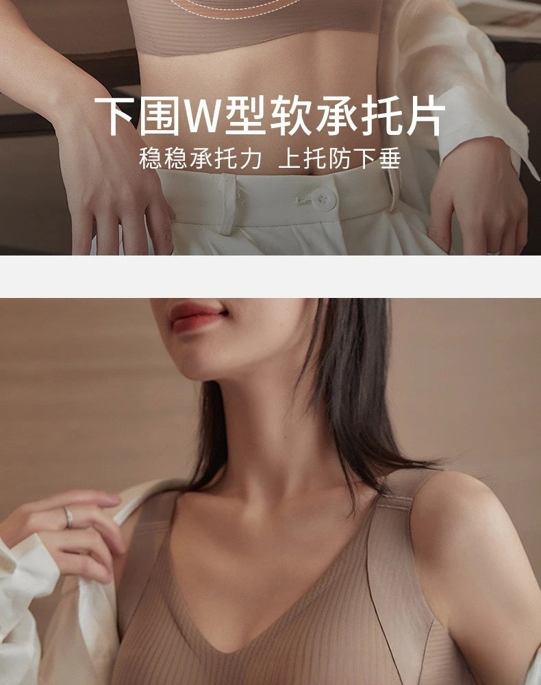 Adjustable Women's Bra for Large Breasts Trace-Free Comfort No Steel Rings Bras Underwear for Women Ropa Interior De Mujer