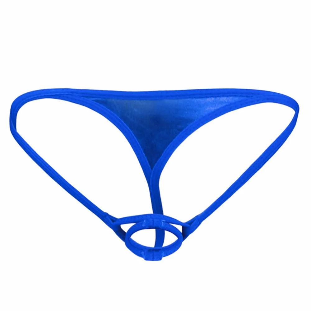 Panties Men Briefs All Seasons Male Penis Sleev Pouch T-back Thong Underpants Bikini Breathable G-string Hollow