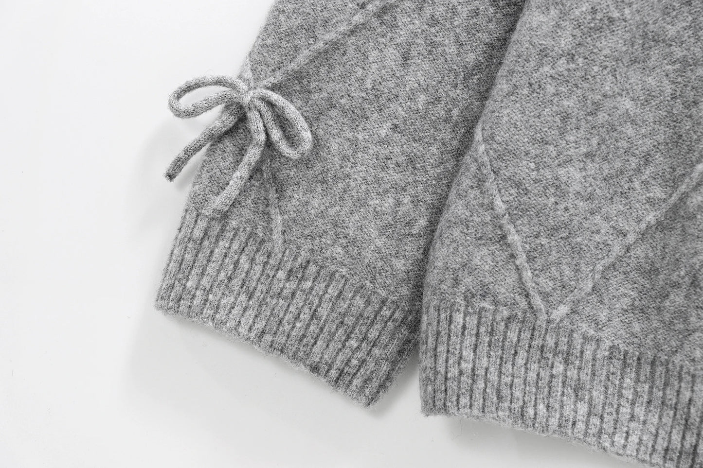 Bow Sweater Women Autumn Winter New Lazy Style Loose Outer Wear Design Anti-aging Knitted Pullover Top 1269568