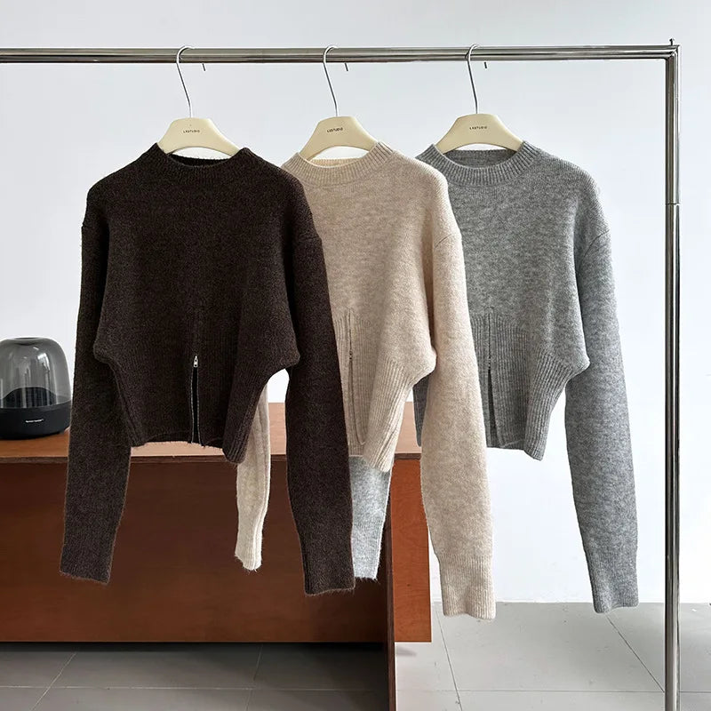 Sweater Women Winter Pullover Girls Sweater Oversize Knitting Tops Vintage Long Sleeve Fall Female Knitted Outerwear Warm Pull
