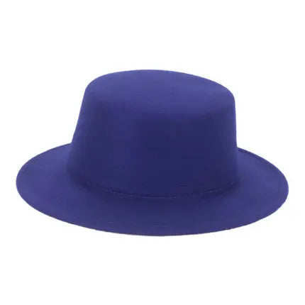 Hats for Women Men Luxury Fedora Hat Panama Wide Brim Autumn Winter Sunhat Wedding Flat Top Cap Elegant Ladies Bowler Hats