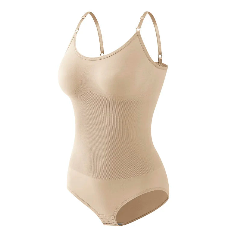 Women Full Body High Elastic Bodysuit Shapewear Seamless Smoothing Tummy Control Waist Trainer Underwear Thong Shaper
