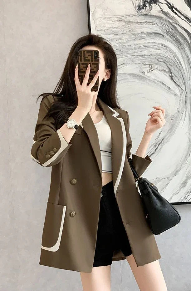 Outerwears High Quality Spring Autumn Coats for Women 2025 New Arrivals Blazer Woman In Promotion Elegant and Youth Deals Jacket