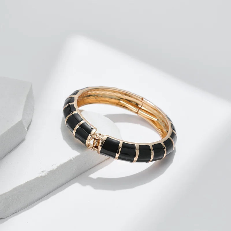 Multicolor Enamel Metal Bangles For Women New Designed Fashion Trendy Jewelry Accessories Gifts Bohemia Fancy Styles Bijoux