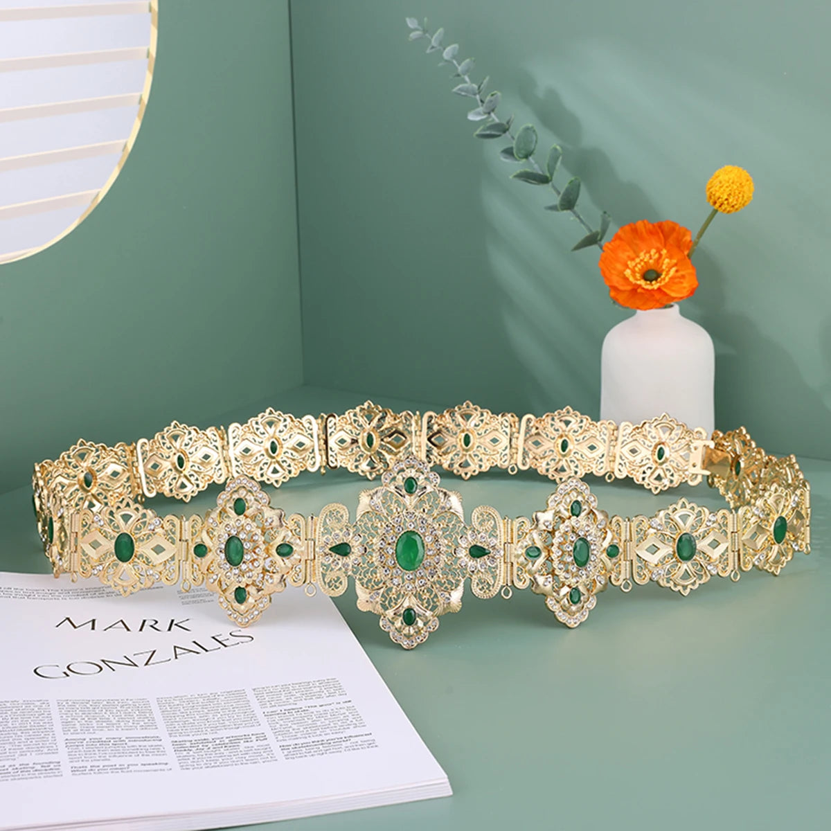 Bridal Alloy Waist Belt - French Retro Style Perfect for Weddings Parties & Women's Holiday Gifts