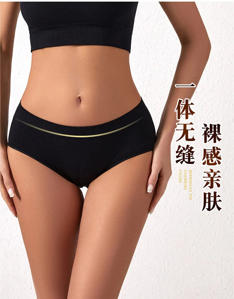 Menstrual Panties for Women Comfortable Physiological Underwear Absorbency Leak Proof Briefs Cotton Lingerie Period Underpants