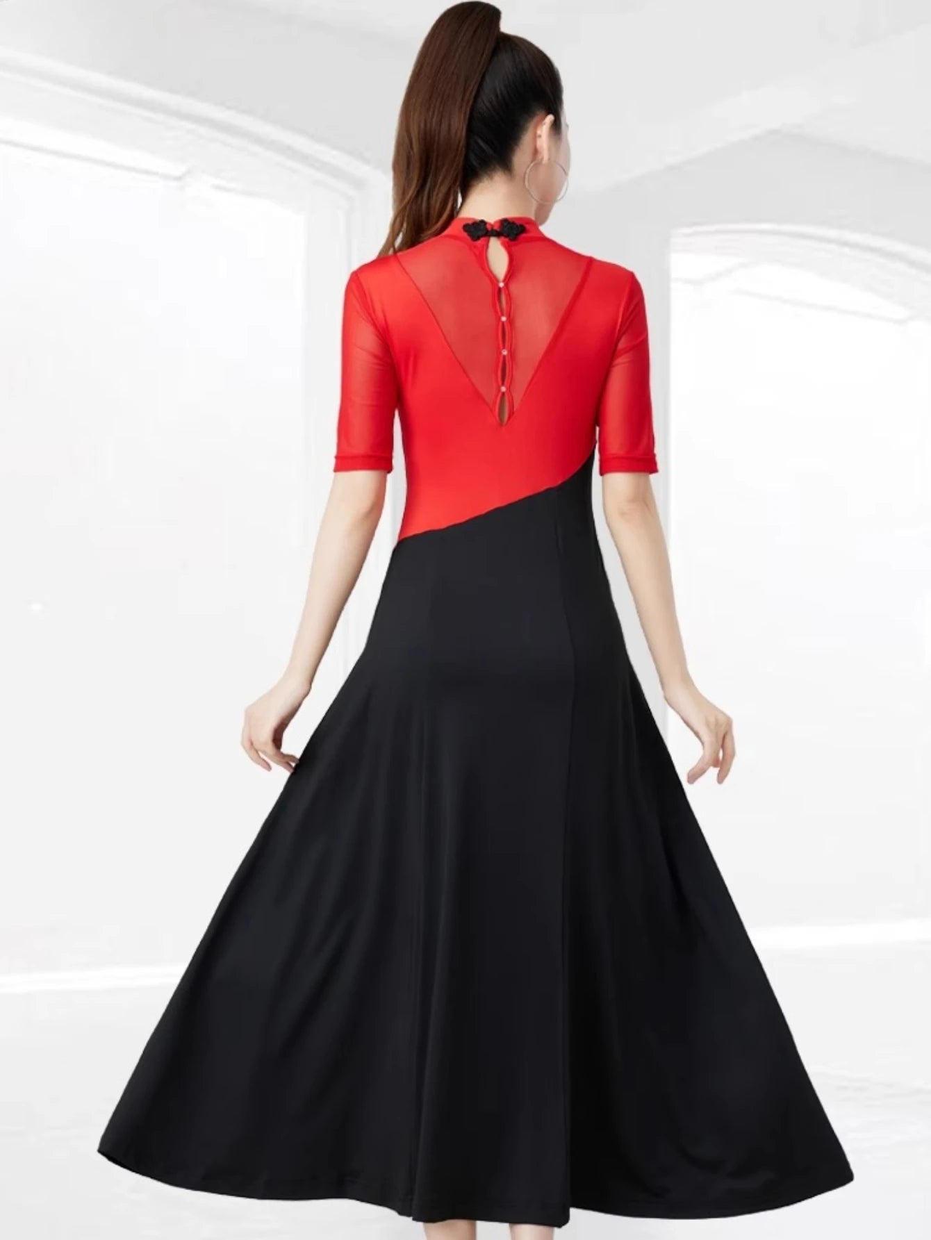Women Evening Dresses Advanced Latin Dance Practice Suit Diamond Embellished Samba Party Dresses Standard Competition Uniform