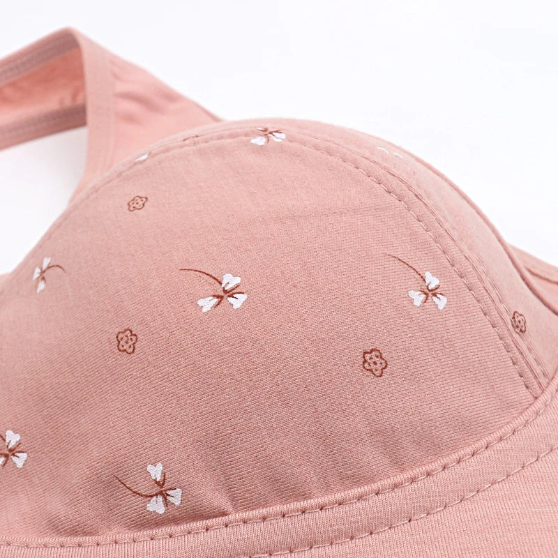 Bra For Women Wire Free Bra Cotton Underwear Front Closure Brassiere Women's Lingerie Large Bust 48 50 52 B C Cup