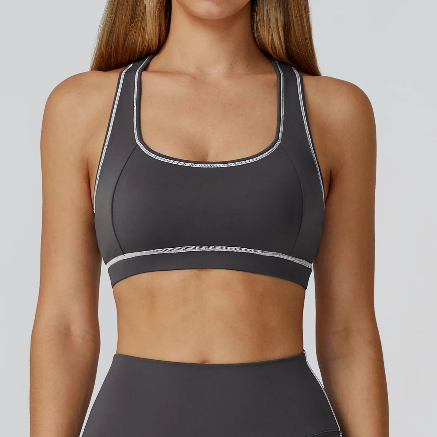Yoga Bra Women Breathable Sports Bra Anti-Sweat Fitness Shockproof Crop Top Push Up Gym High Strength Workout Underwear