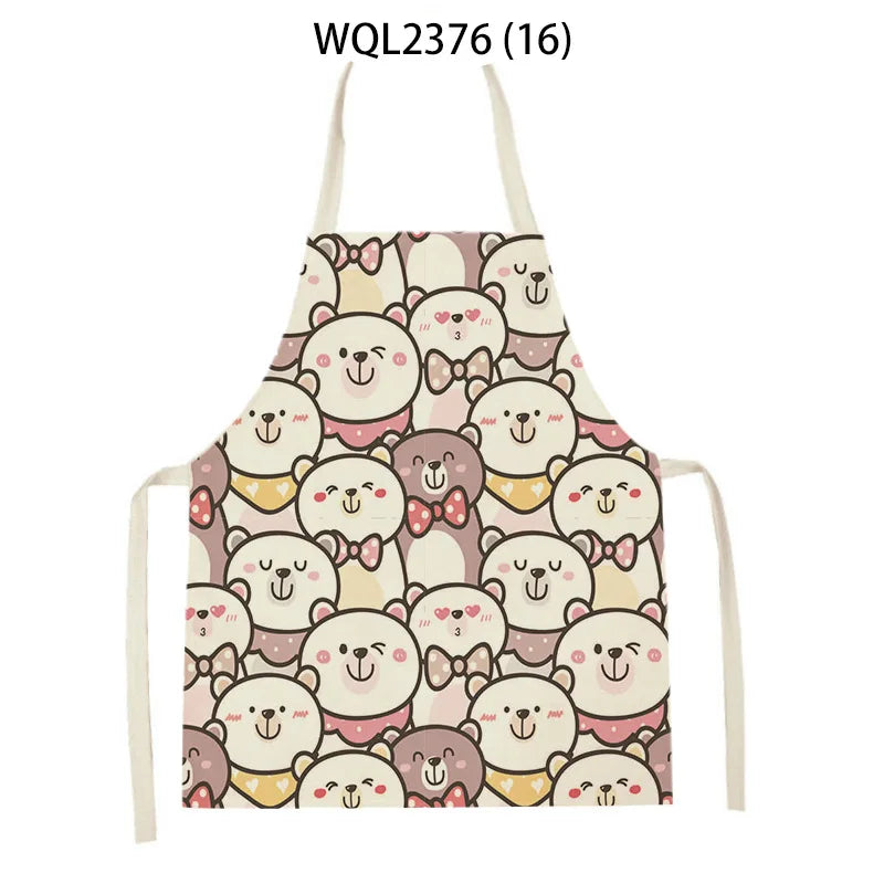 Apron Kid Apron Kitchen Household Item Animal Cartoon Apron Adult Hair Apron 55-68cm Apron Custom Logo Kitchen Supplie Tablier