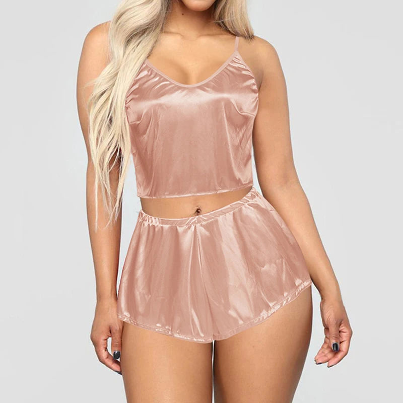 Women's Pajamas Sleepwear Home Clothes Wear for Women Sleep Nightwear Sexy Lingerie 2021 Nightie with Shorts Underwear Nightgown