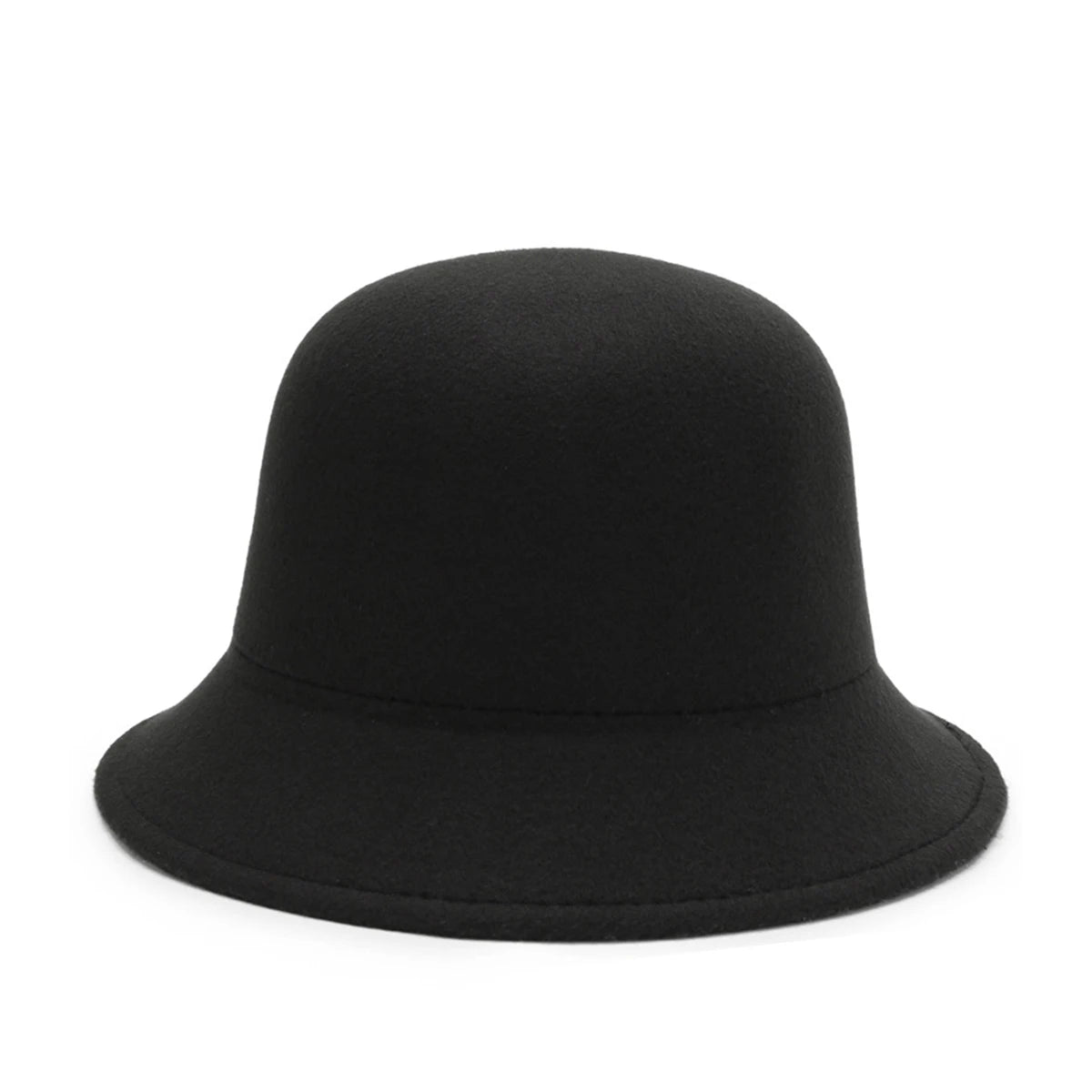 Women's Hat for Spring, Autumn, and Winter Korean Style British Fashion Versatile Jazz Woolen Bucket Hat Fisherman Hat Wide-Brimmed Hat for Parties, Outings, Shopping, Work, and Students