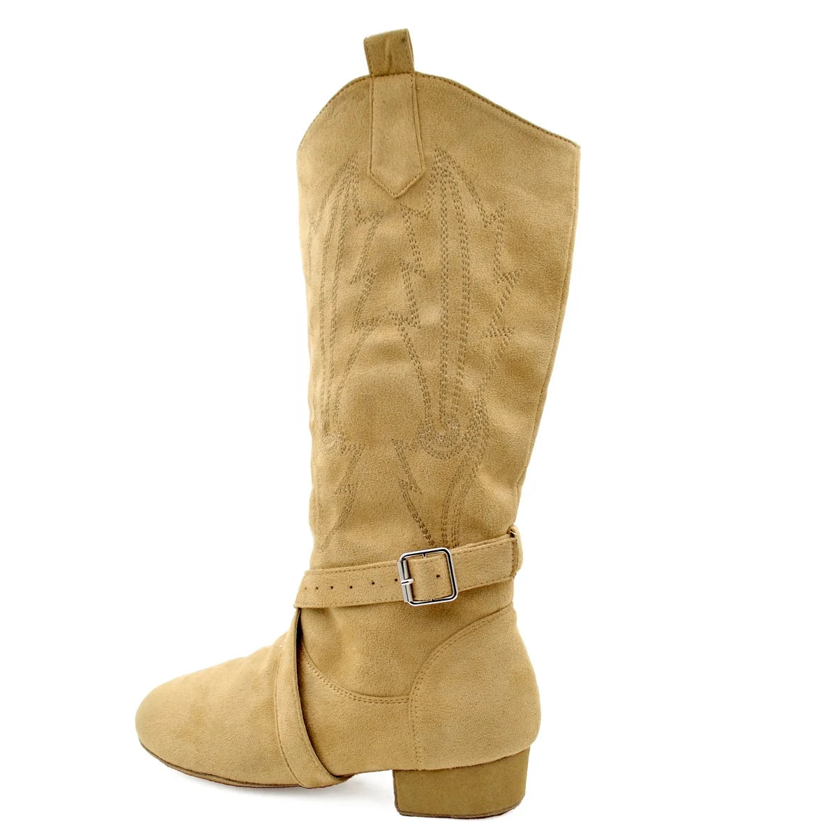 Practice New Latin Dance Boots Brown Plating Soft Latin Salsa Ballroom Party Dancing Shoes Comfortable Sport Dance Boots Shoes