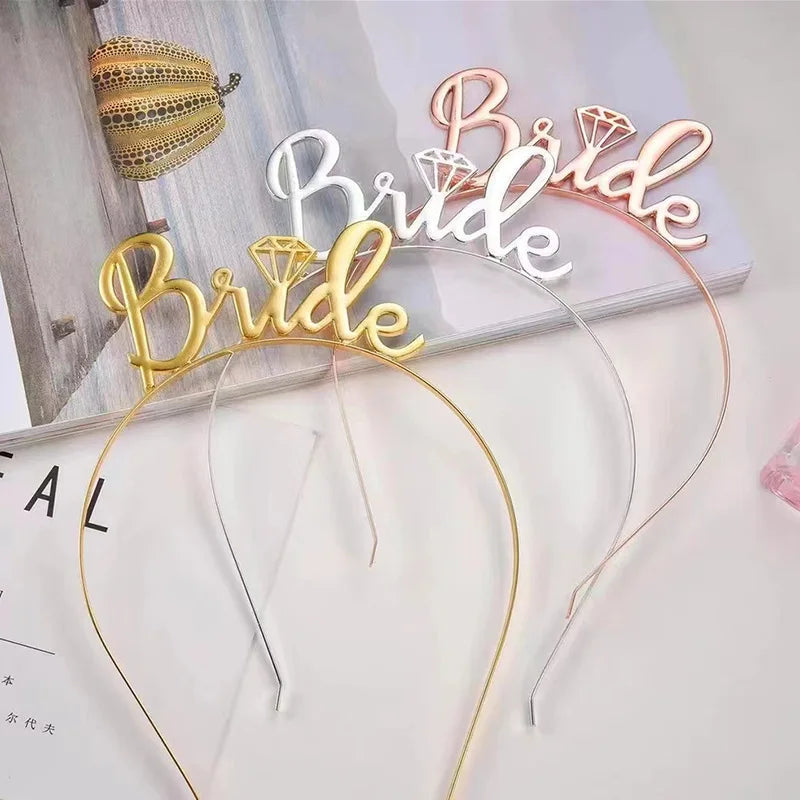 Bride To Be Headband Bach Bachelorette Hen Party Bridal Shower Wedding Engagement Rehearsal Dinner Decoration Gift
