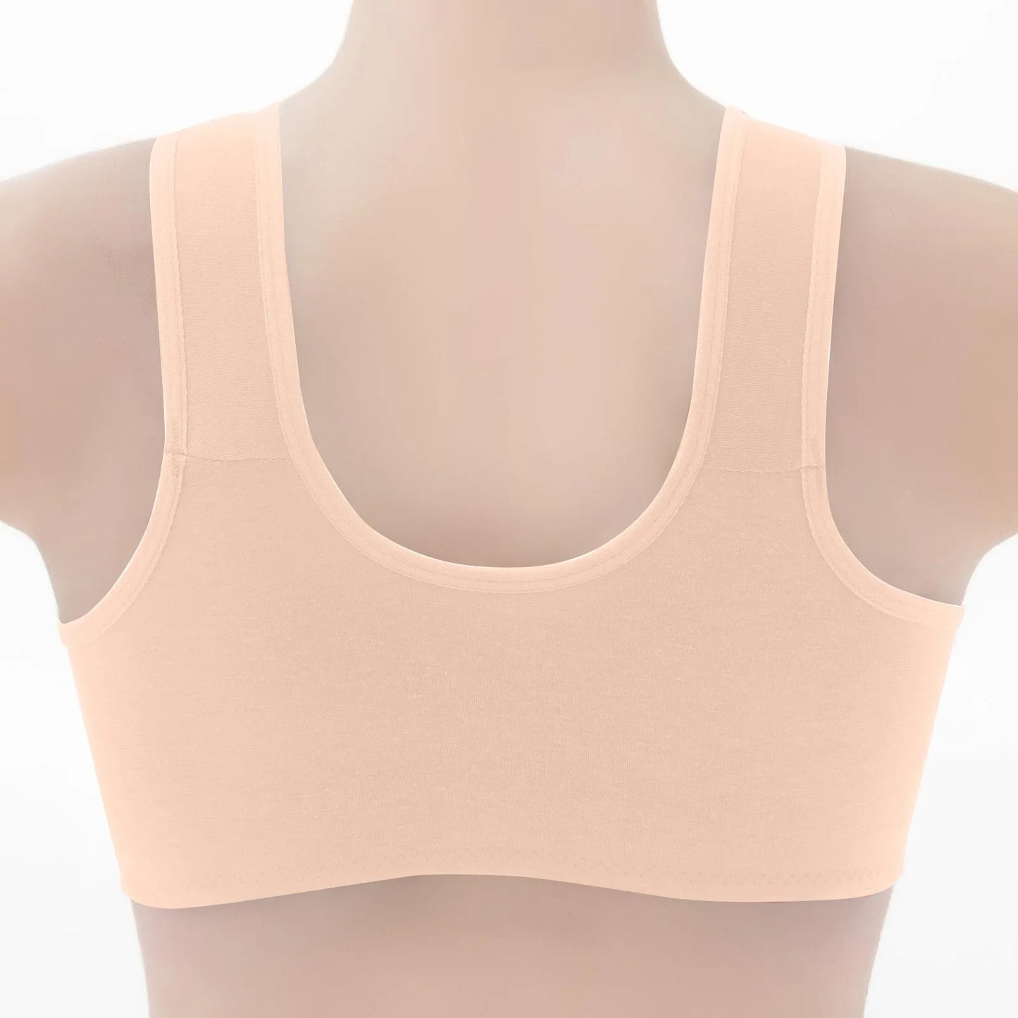 Women Fashion Casual Bra Small Flower Pattern Decor Vest Style Front Buckle Lingerie Lady Elegant Comfortable Daily Underwear