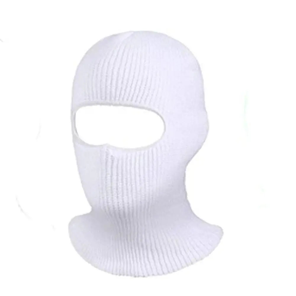 Hat Winter Female 1-Hole Balaclava Skullies Scarf Bonnet Hat Mask Knitted Hats Men Beanies Hat Women Winter Cap Full Face Cover
