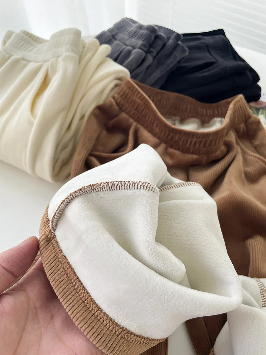 Wide-leg Trousers Women Autumn Winter 2025 New High Waist Draping Straight Tube Casual Versatility Floor Straight leg pants