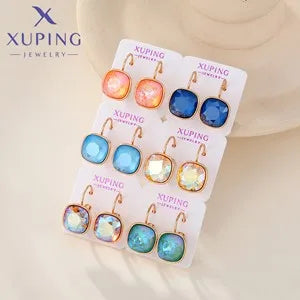 Xuping Jewelry Fashion Charm Mixed Rings Group Popular Rings for Women Gold Plated Party WeddingGift