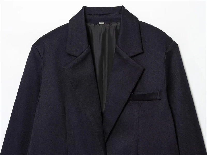 Women's Blazer 2025 New Fashion Autumn Winter Loose Straight Button Jacket for Women Casual Chic Ladies Blazer