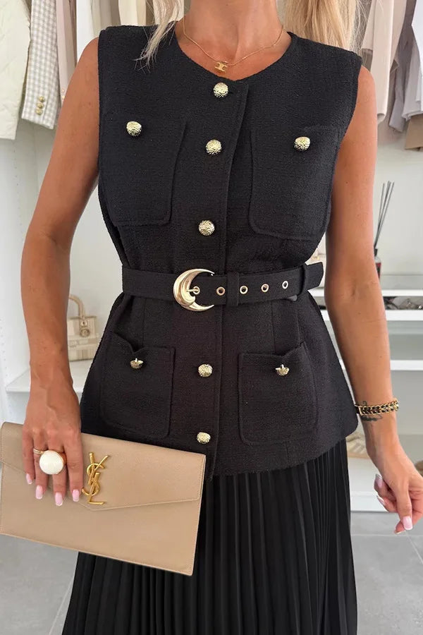Elegant Long Dresses 2 Piece Set Women Summer Autumn Top Single Breasted Tweed Jacket A Line Chiffon Maxi Skirts Suits Outfits