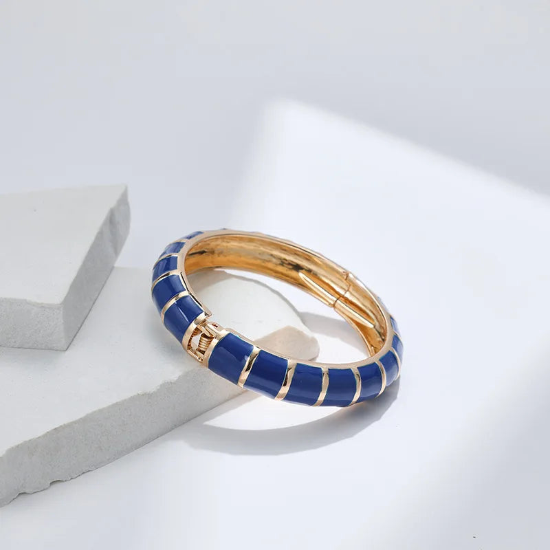 Multicolor Enamel Metal Bangles For Women New Designed Fashion Trendy Jewelry Accessories Gifts Bohemia Fancy Styles Bijoux