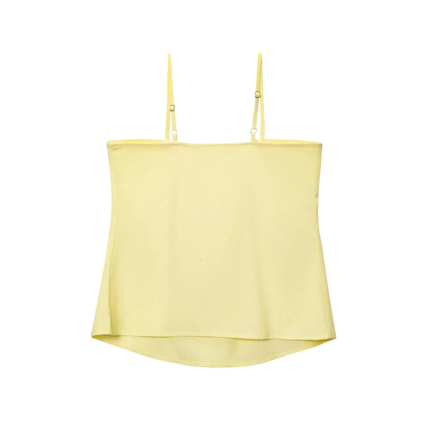 2025 Two Piece Women's Dresses Square Neck Cotton Lining Sleeveless Vest High Waisted Package Hip Skirt