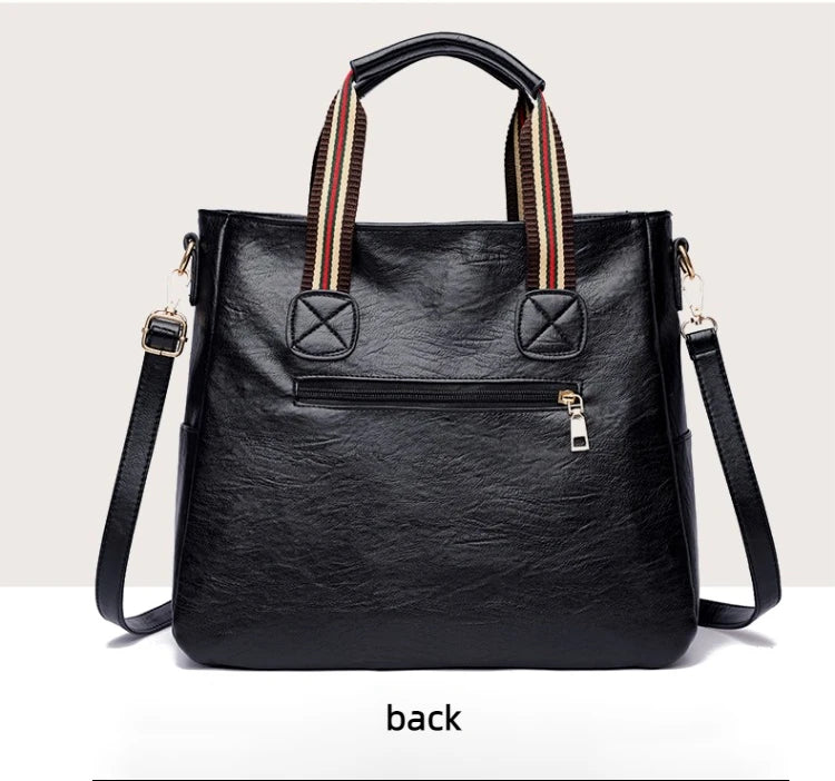 Women's Handbag Women's Shoulder Bag Fashion Purse Vintage Leather Bag Large Capacity Handbag Inclined Shoulder Bag Mom's Bag
