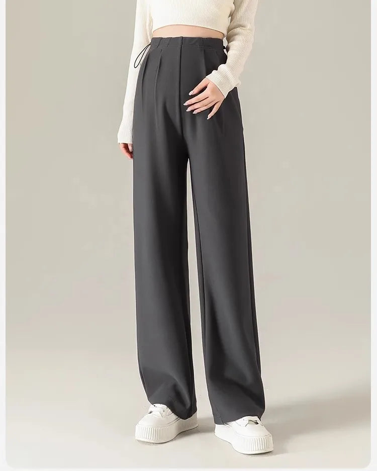 Maternity Pants Spring and Autumn Outside Wear No Support Wide Leg Pants Fall Pregnancy Not Strangling Belly Pants Maternity Wea