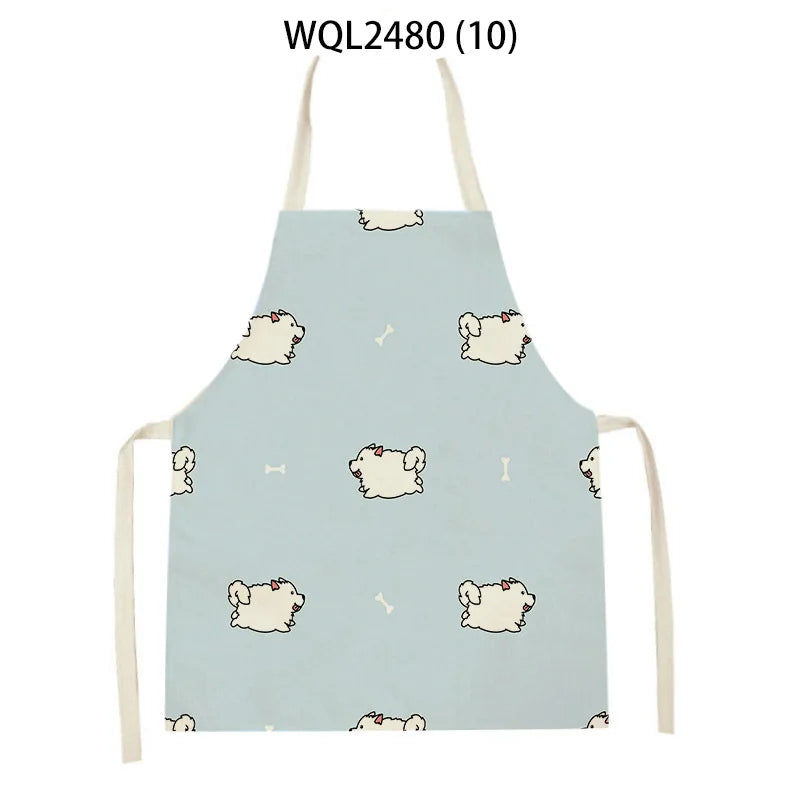 Kitchen Aprons for Women Linen Bibs Household Cleaning Apron Home Waterproof Chefs Cooking Baking Apron for Child