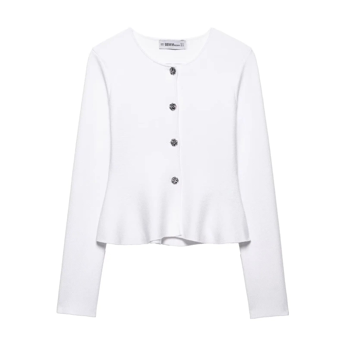 HH Women Skirt Suit O-Neck Single Breasted Long Sleeve Knitted Cardigan Top+Elegant Elastic Waist High Street Mini Skirt
