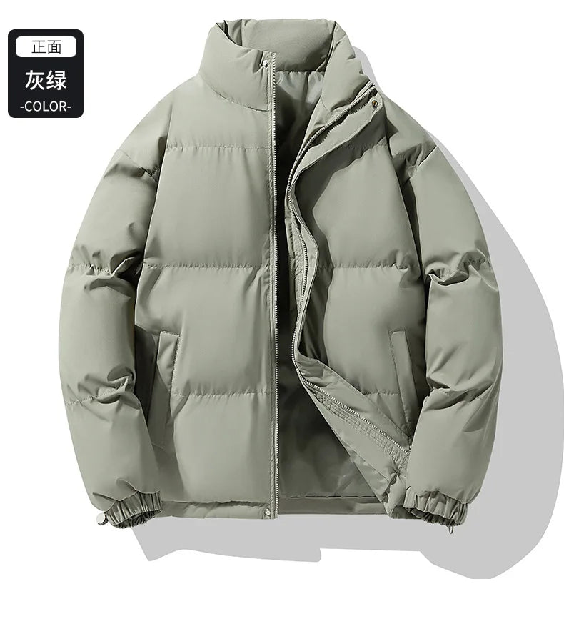 Winter Down Jacket With Logo Printed Outdoor Men's Women's Sports Camping Thick Warm Jacket