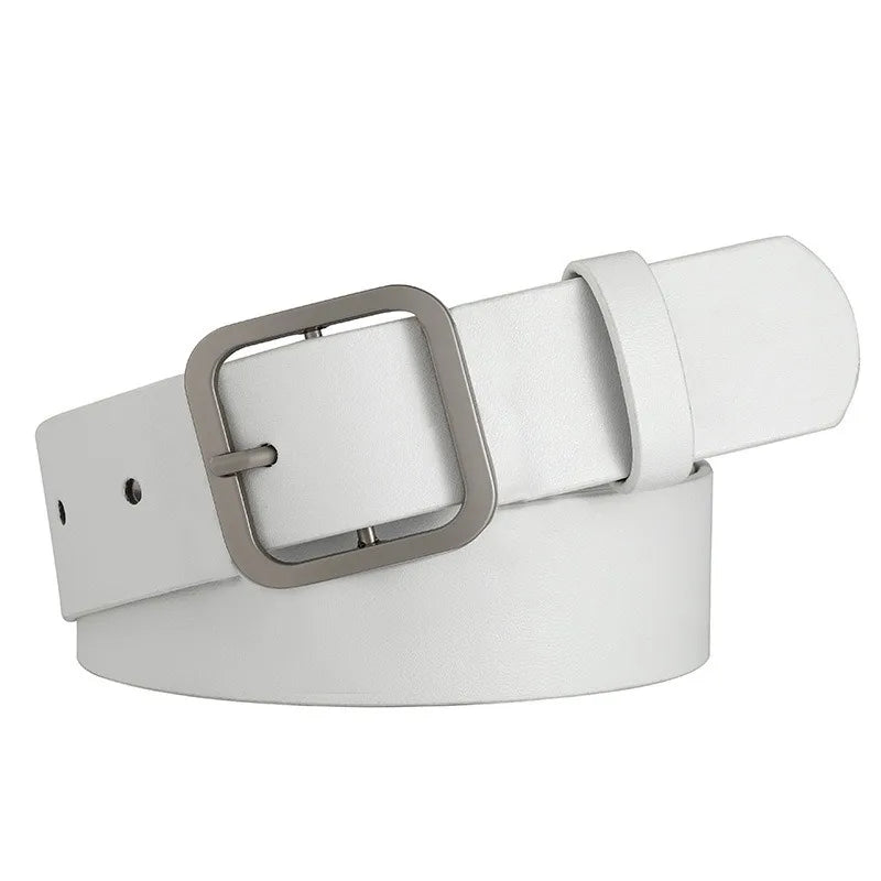 Women's Black White Fashion Belt Casual Minimalist Belt Girl Waistband Stylish Women's Belts Waist Female Belts BGS02