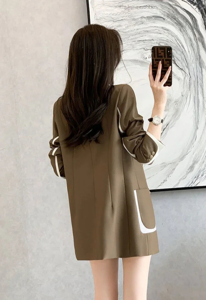 Outerwears High Quality Spring Autumn Coats for Women 2025 New Arrivals Blazer Woman In Promotion Elegant and Youth Deals Jacket