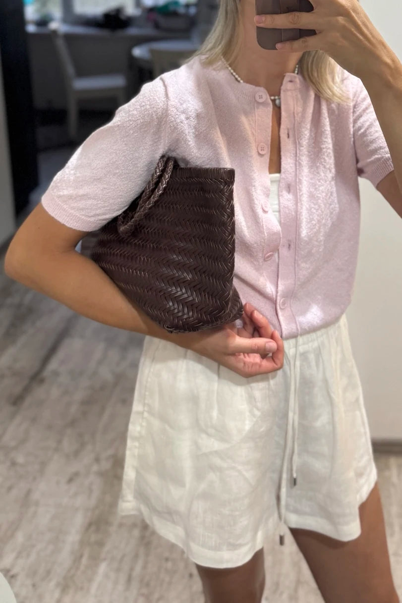 Handbags Women's Genuine Leather Shoulder Bag Weaving Casual Shopping Bag Vintage Big Tote Purse Cowhide Cross Hand Bags Lady