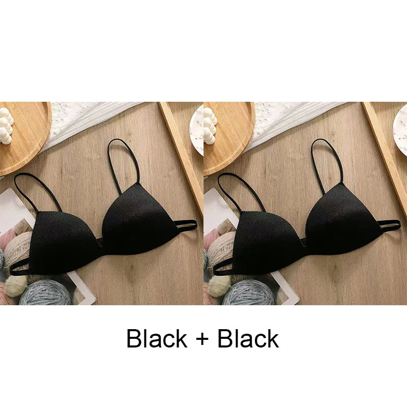 Fashion Women's Bra for Woman Push-up Bras Lingerie Sexy Underwear Set Sports Seamless Clothing Ladies Summer Unwired Intimates