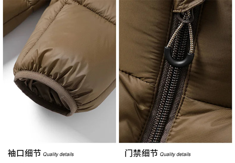 Winter Warm Men Jacket Coats Outdoor Leisure Parka Cotton-Padded Men's Pure Cotton Slim Warm Coat High Quality Street Parka Men