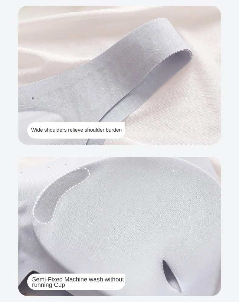 Vest Unwired Bra for Women Beautiful Back Push Up Bra Comfortable Soft Sexy Bras Thin Female Underwear Seamless Push-up Sports
