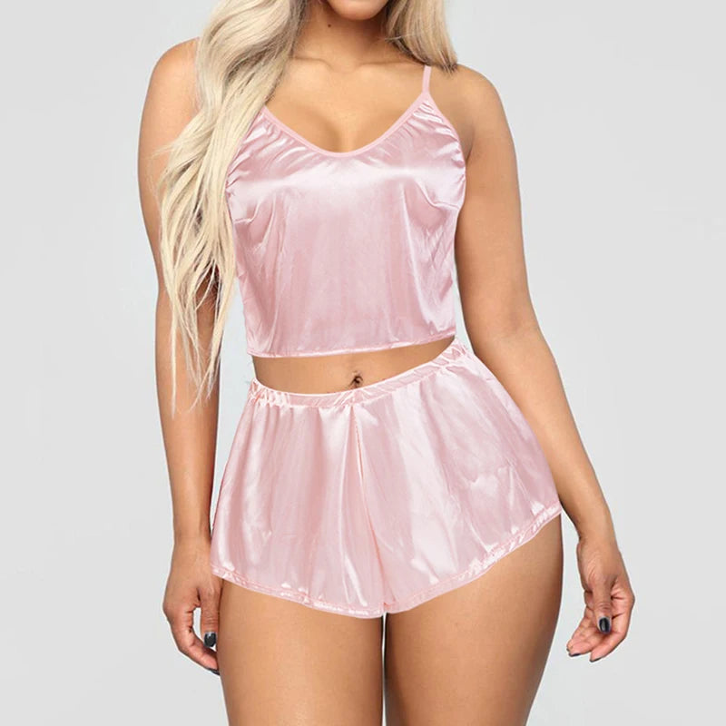 Women's Pajamas Sleepwear Home Clothes Wear for Women Sleep Nightwear Sexy Lingerie 2021 Nightie with Shorts Underwear Nightgown