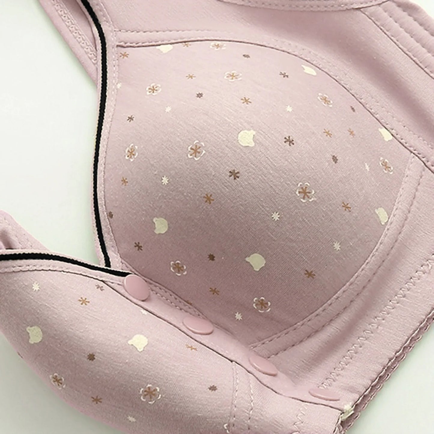 Women'S Front-Clasp Bra Printed Bra Pattern Vest-Style Design Comfortable Without Underwire Suitable Daily Wear All Seasons Home