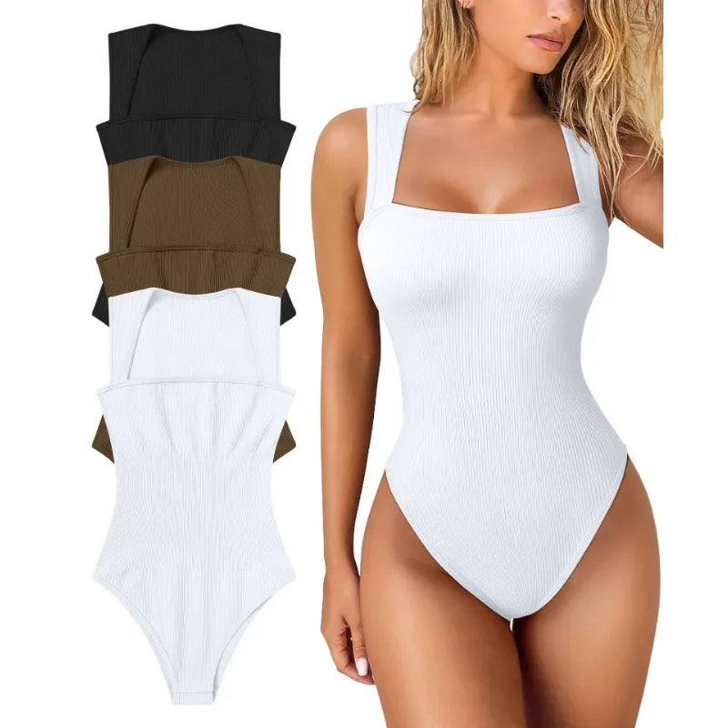 Women's Sexy Sleeveless Jumpsuit With Slimming High Elasticity Abdominal Compression Hip Lifting Slim Fit Jumpsuit Bodysuit