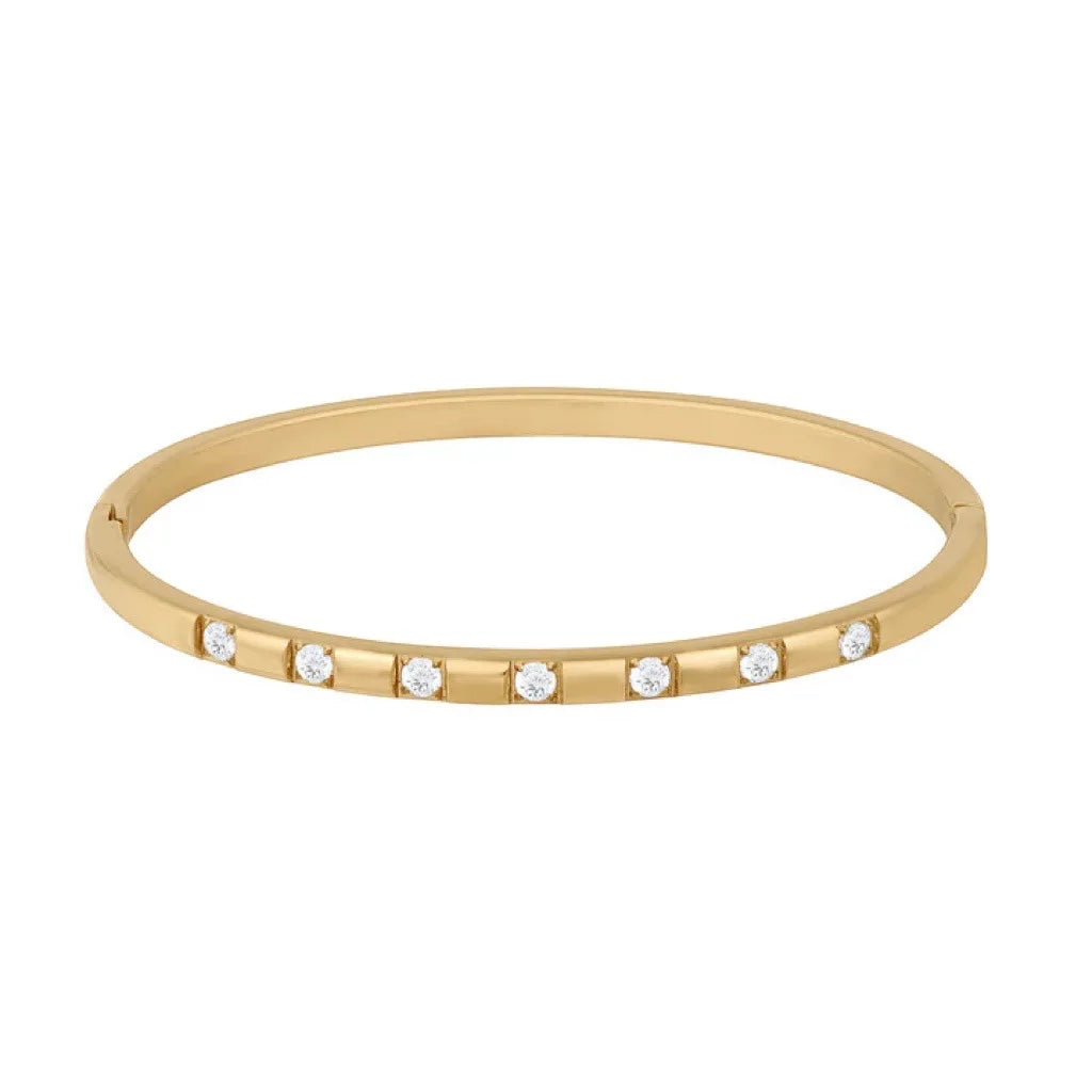 Fashion Bangles for Women Men Trendy Stainless Steel Metal Bracelets Punk Gold Color Bohemian Jewelry Accessories Gift Wholesale