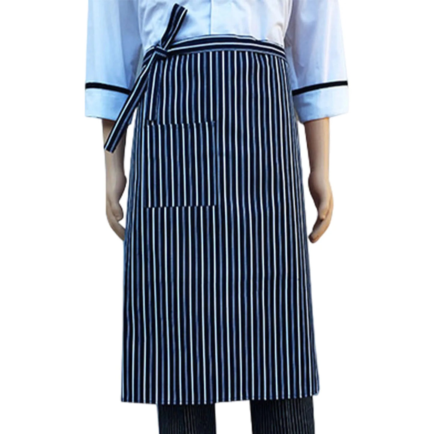 Black Men Kitchen Apron Striped Chef Cleaning Accessories Women Useful Cooking Grid Adjustable colorful apron catering