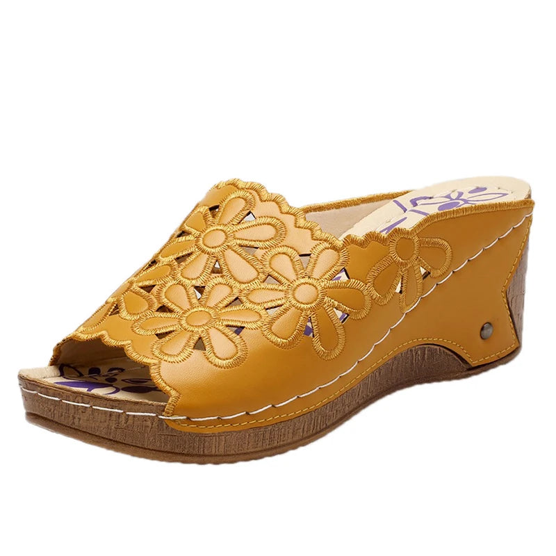 Sandals Shoes Women Summer Comfortable Women Shoe Slides Shoes Woman Wedge Walking Shoes Party Female Footwear Slippers Woman