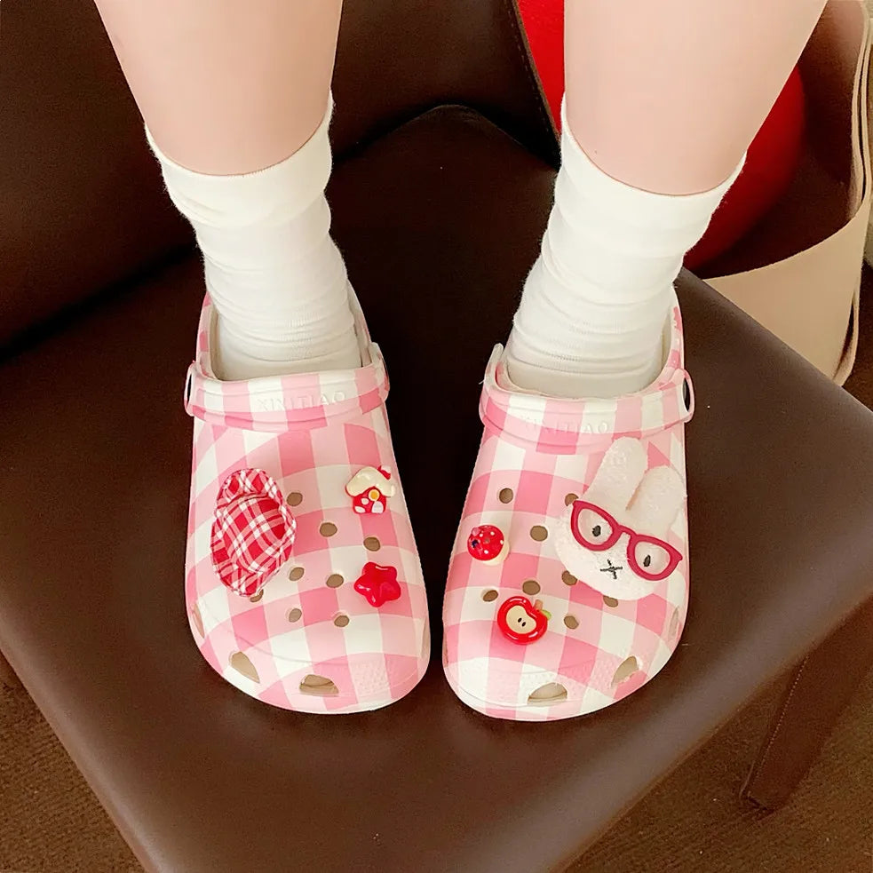 Slippers Casual Summer Women's Shoes Cover Toe Platform Shale Female Beach Slides Luxury Flat Sabot Fashion House Slippers Platf